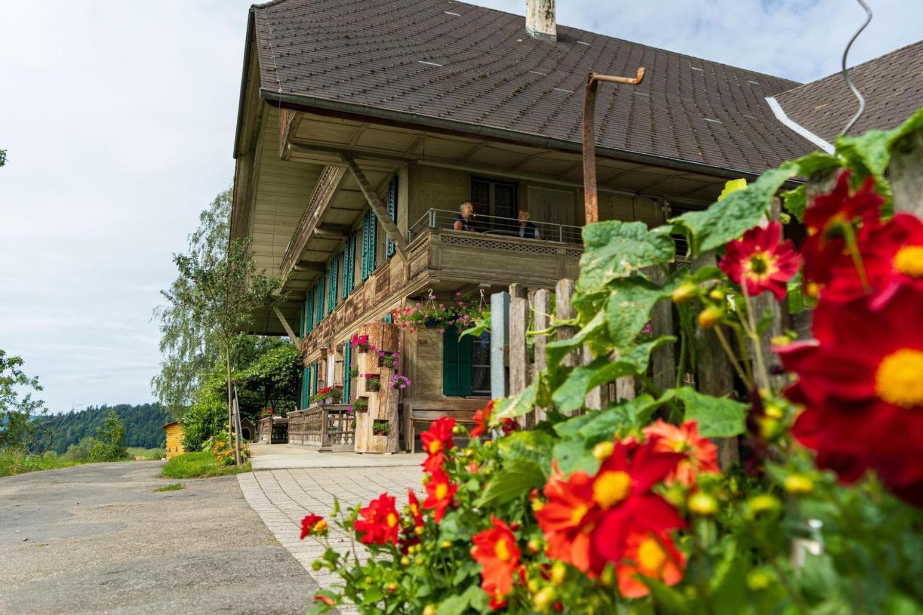 Ferienwohnung Auf Bauernhof Mit Hotpot Und Sauna Sumiswald 外观 照片